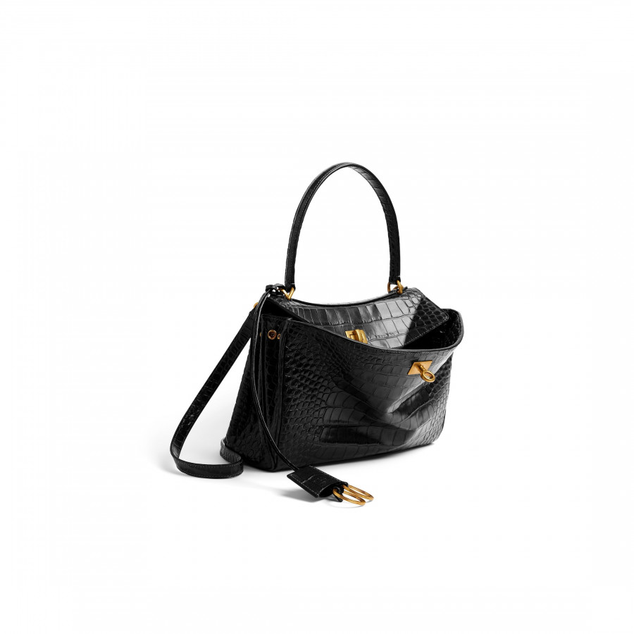 Balenciaga СУМКА RODEO SMALL С ОТДЕЛКОЙ ПОД КРОКОДИЛА