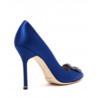 Manolo Blahnik Туфли королевского синего цвета Hangisi 105