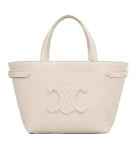 Celine СУМКА MINI CABAS ANAIS CUIR TRIOMPHE ИЗ ЗЕРНИСТОЙ ТЕЛЯЧЬЕЙ КОЖИ