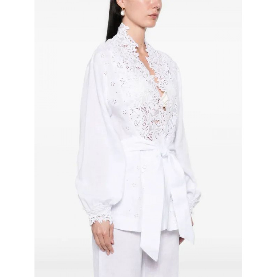 Ermanno Scervino Блузка с кружевом