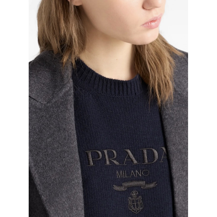 Prada Свитер из шерсти и кашемира с логотипом