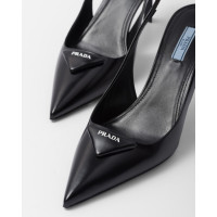 Prada Туфли-лодочки с открытой пяткой из матовой кожи
