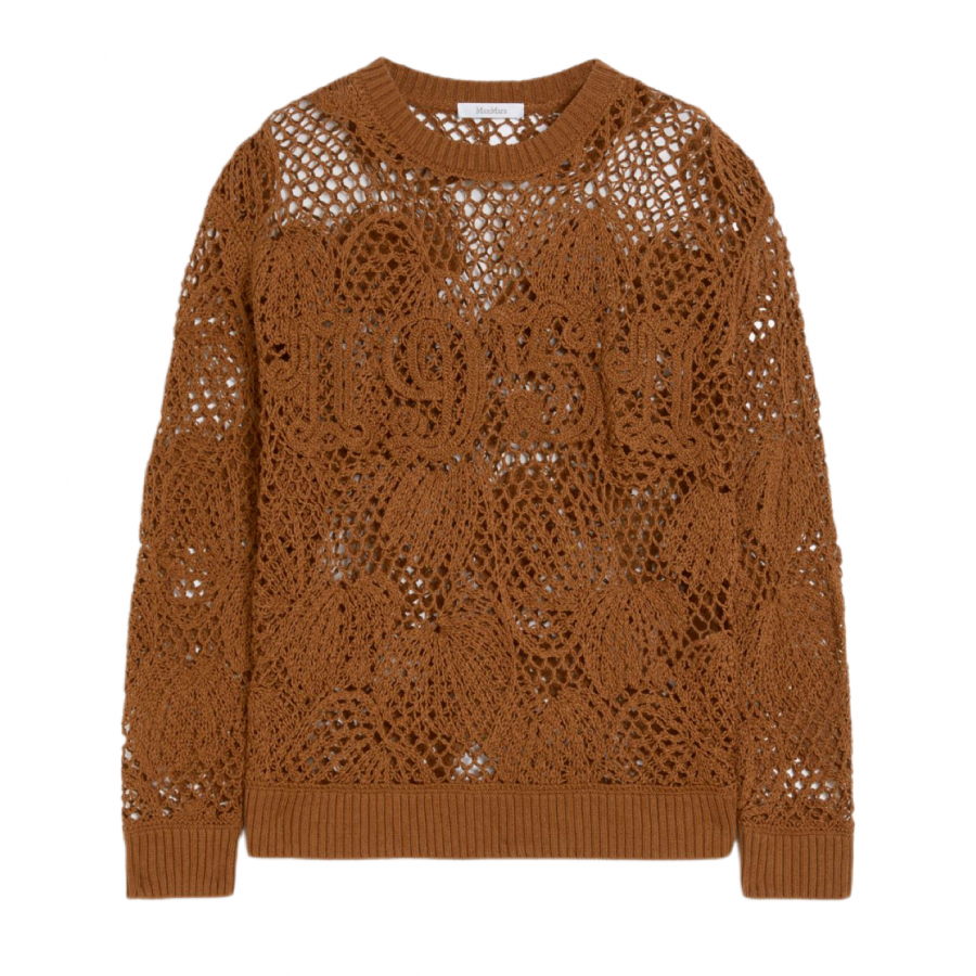 Max Mara Вышитый хлопковый джемпер