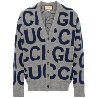 Gucci Кардиган из шерсти с логотипом-интарсией