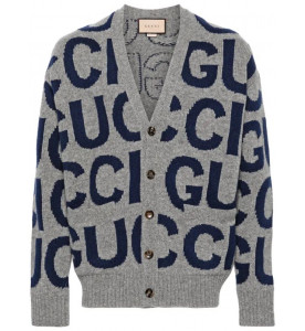 Gucci Кардиган из шерсти с логотипом-интарсией