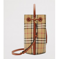 Burberry Сумка Small Check Monogram Bucket Bag