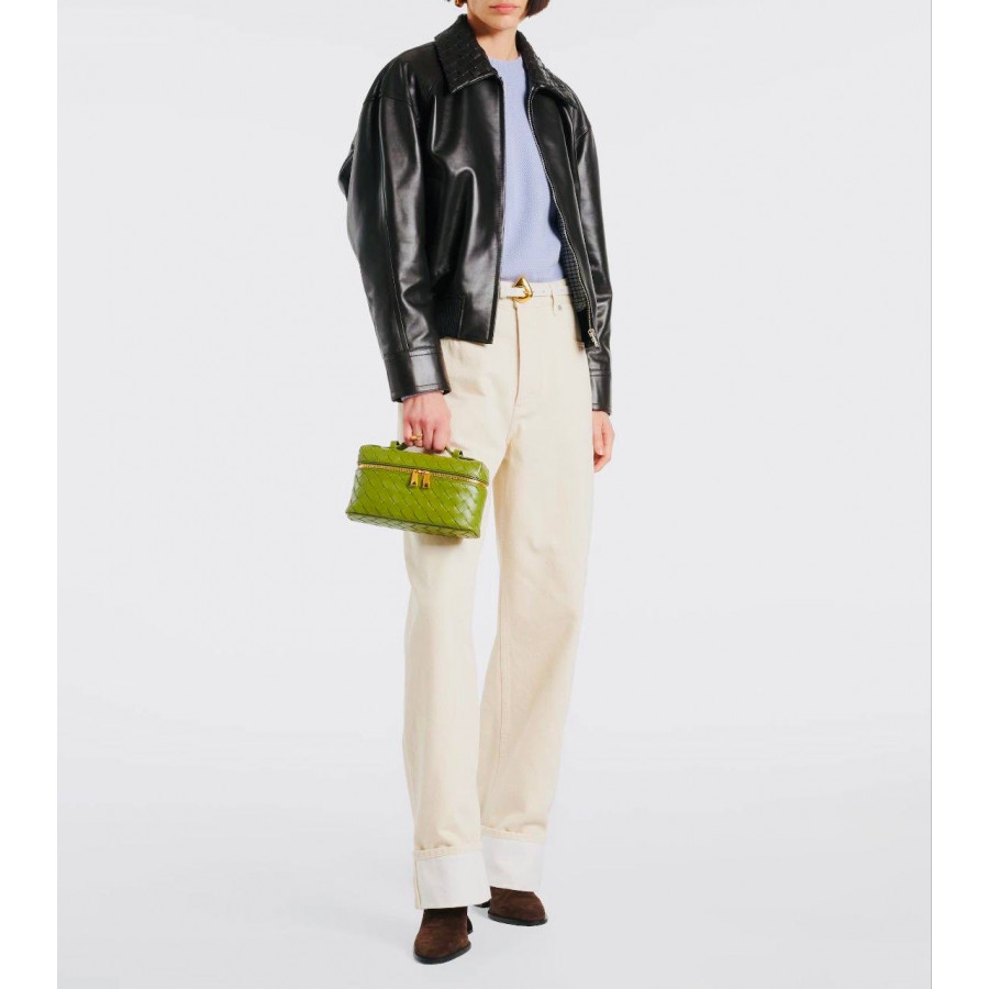 Bottega Veneta Куртка из плетеной кожи
