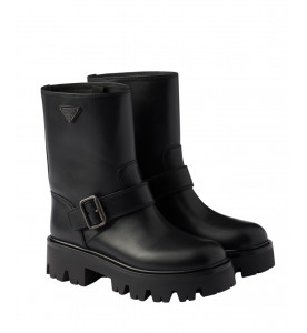Prada Ботинки на платформе с пряжками