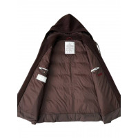 Brunello Cucinelli дутый жилет с капюшоном