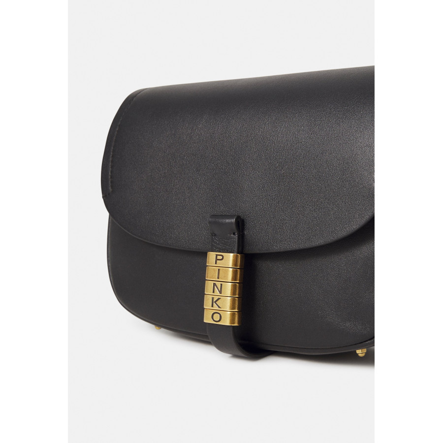 Pinko Маленькая сумка кросс-боди Saddle из кожи с декоративными узлами