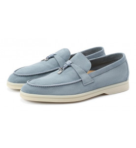 Loro Piana Замшевые лоферы Summer Charms Walk