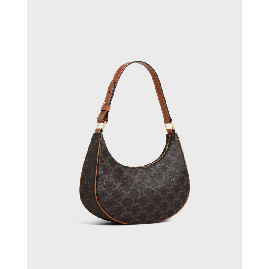 CELINE СУМКА AVA BAG ИЗ ПАРУСИНЫ TRIOMPHE И ТЕЛЯЧЬЕЙ КОЖИ