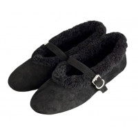 ALAIA БАЛЕТКИ ИЗ МЕРИНОСОВОЙ ОВЧИНЫ<br>
