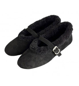 ALAIA БАЛЕТКИ ИЗ МЕРИНОСОВОЙ ОВЧИНЫ<br>