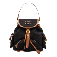 Miu Miu Рюкзак из холста и кожи