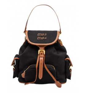 Miu Miu Рюкзак из холста и кожи