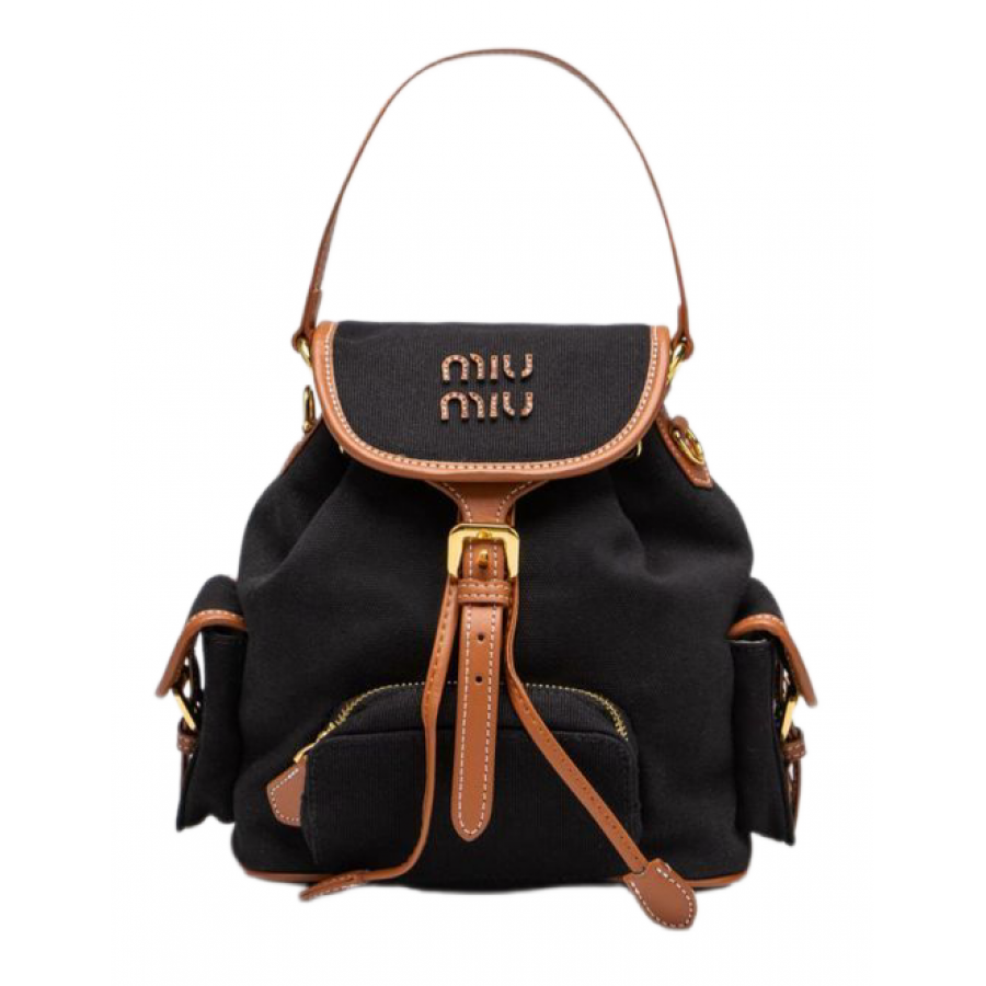 Miu Miu Рюкзак из холста и кожи