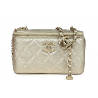 Chanel Сумка-трансформер Classic Powder Lambskin Pearl Crush Vanity