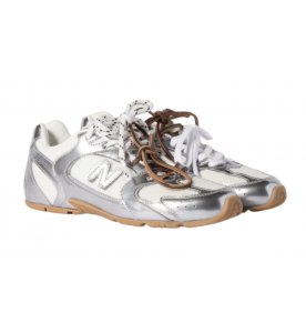 Miu Miu X New Balance Кроссовки New Balance X Miu Miu 530 SL из металлизированной кожи и сетки