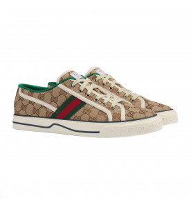 Gucci Мужские текстильные кеды Tennis 1977