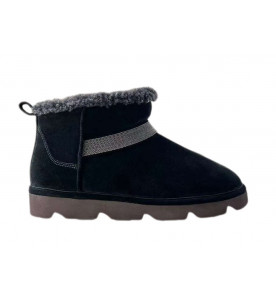 Brunello Cucinelli ЗАМШЕВЫЕ УГГИ С ЦЕПОЧКОЙ МОНИЛЬ
