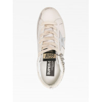 Golden Goose Кожаные кроссовки Super-Star с кристаллами
