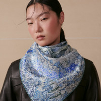 Hermes Шаль Les Folies du Faubourg 90