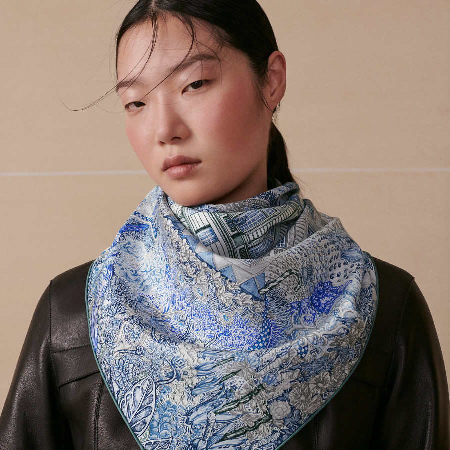 Hermes Шаль Les Folies du Faubourg 90