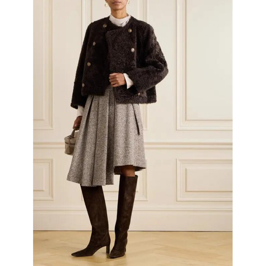 Brunello Cucinelli Двусторонняя дубленка из овчины