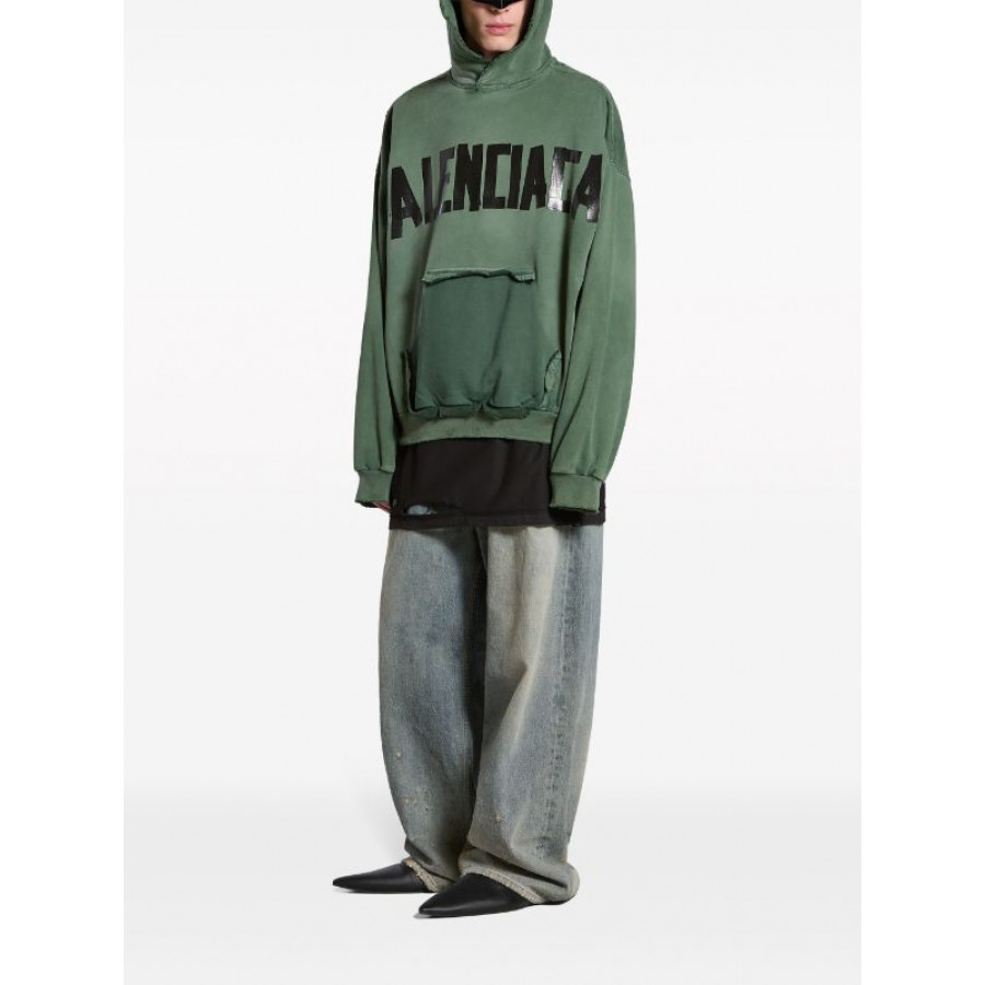 Balenciaga Толстовка Tape Type на молнии с логотипом