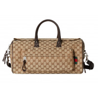 Gucci МАЛЕНЬКАЯ СУМКА-ДАФЛ ИЗ ТЕКСТИЛЯ GG