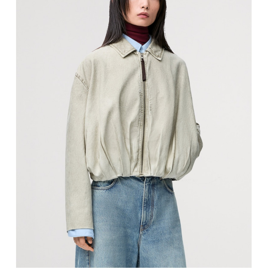 Loewe Хлопковый драпированный жакет