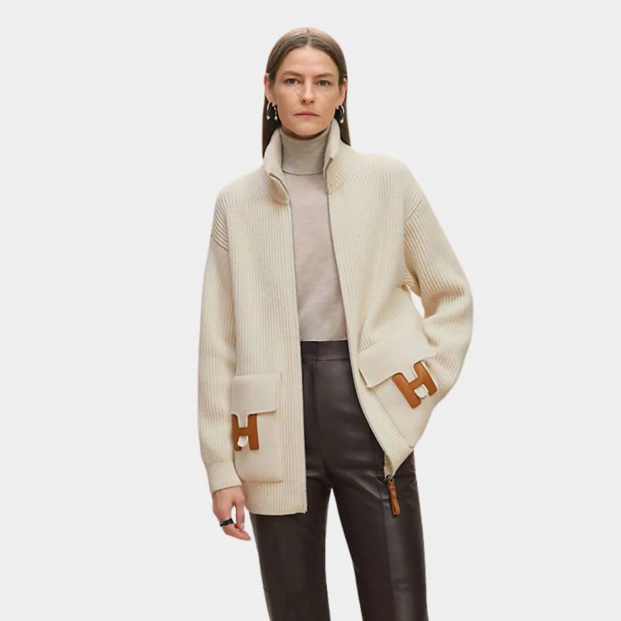 Hermes ВЯЗАНАЯ ШЕРСТЯНАЯ КУРТКА