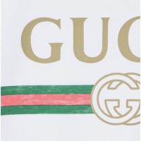 Gucci Футболка из хлопкового трикотажа с принтом