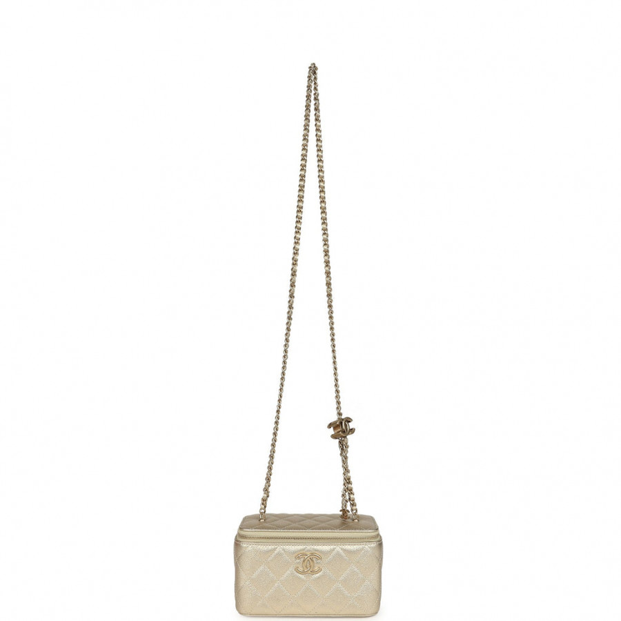 Chanel Сумка-трансформер Classic Powder Lambskin Pearl Crush Vanity