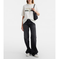 Gucci Кожаные кроссовки Stretch Web Stripe