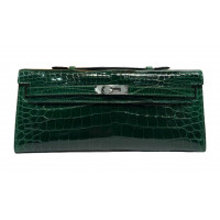 Hermes Сумка-клатч Kelly Cut из блестящей крокодиловой кожи