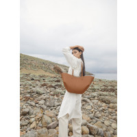 POLENE Сумка-тоут Cyme Camel