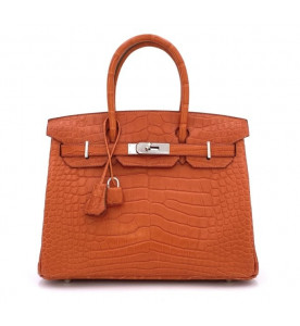 Hermes СУМКА BIRKIN 30 ИЗ МАТОВОЙ КОЖИ АЛЛИГАТОРА