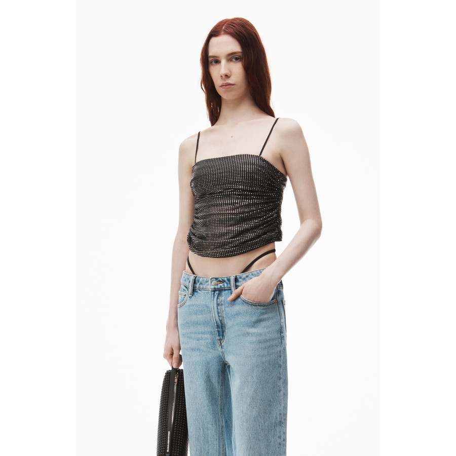 Alexander Wang Джинсы средней посадки с предварительно стилизованным логотипом