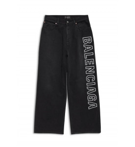 Balenciaga ШИРОКИЕ ДЖИНСЫ С ЛОГОТИПОМ