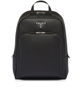 Prada Рюкзак из сафьяновой кожи с треугольным логотипом