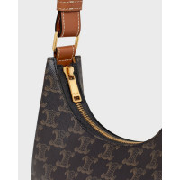 CELINE СУМКА AVA BAG ИЗ ПАРУСИНЫ TRIOMPHE И ТЕЛЯЧЬЕЙ КОЖИ