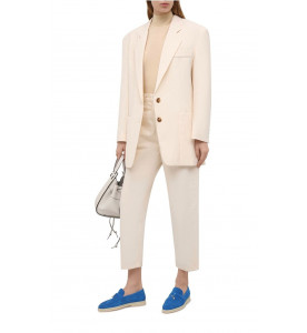 Loro Piana Замшевые лоферы Summer Charms Walk