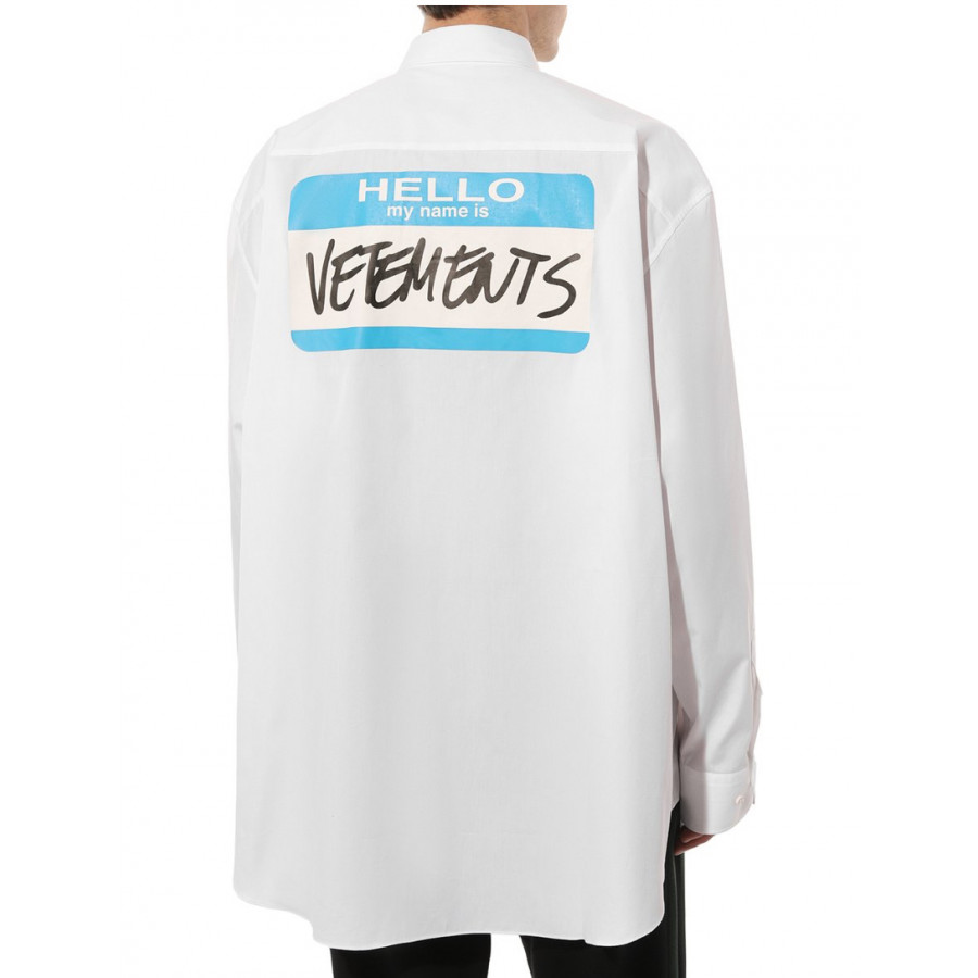 VETEMENTS Хлопковая рубашка