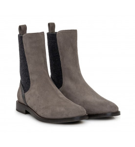 Brunello Cucinelli Замшевые сапоги Monili Chelsea