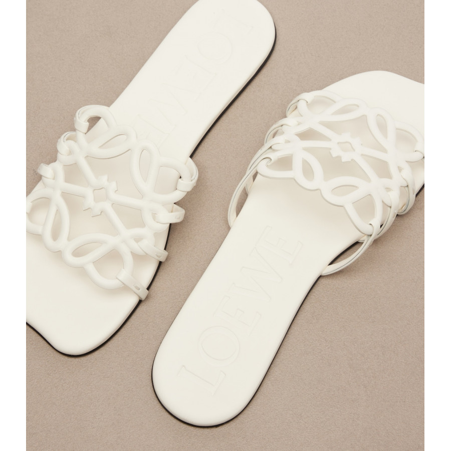 Loewe Кожаные шлепанцы Paula's Ibiza Petal Anagram
