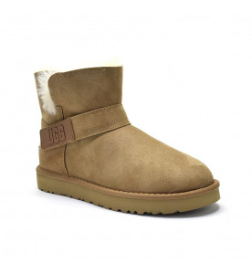 Ugg УГГИ MINI BAILEY LOGO STRAP SUEDE