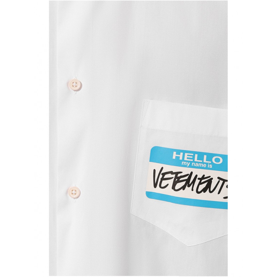 VETEMENTS Хлопковая рубашка