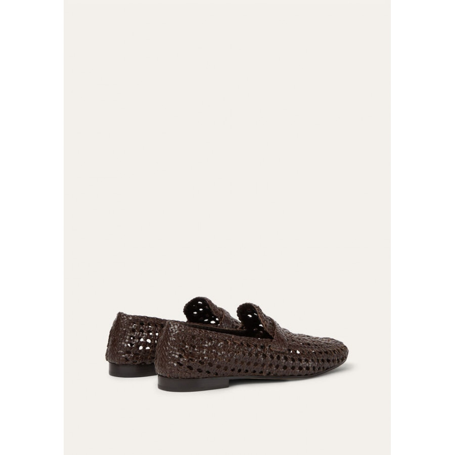 Loro Piana Лоферы из плетеной кожи Leon
